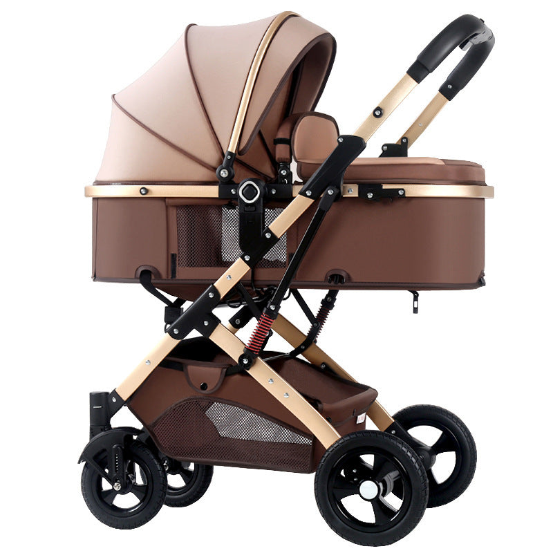 Stroller Folding Shock Absorption Two Way Trolley