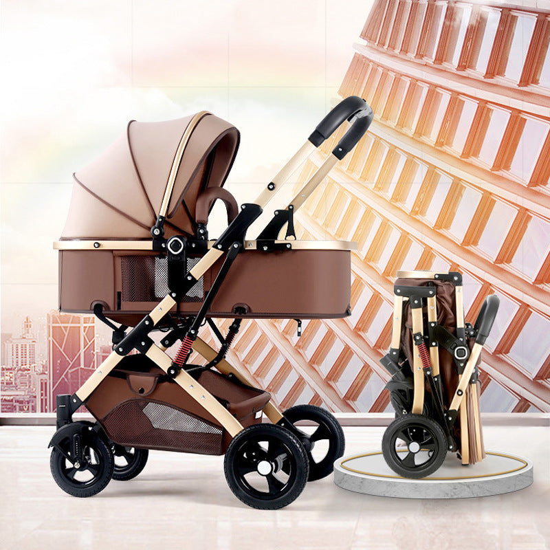 Stroller Folding Shock Absorption Two Way Trolley