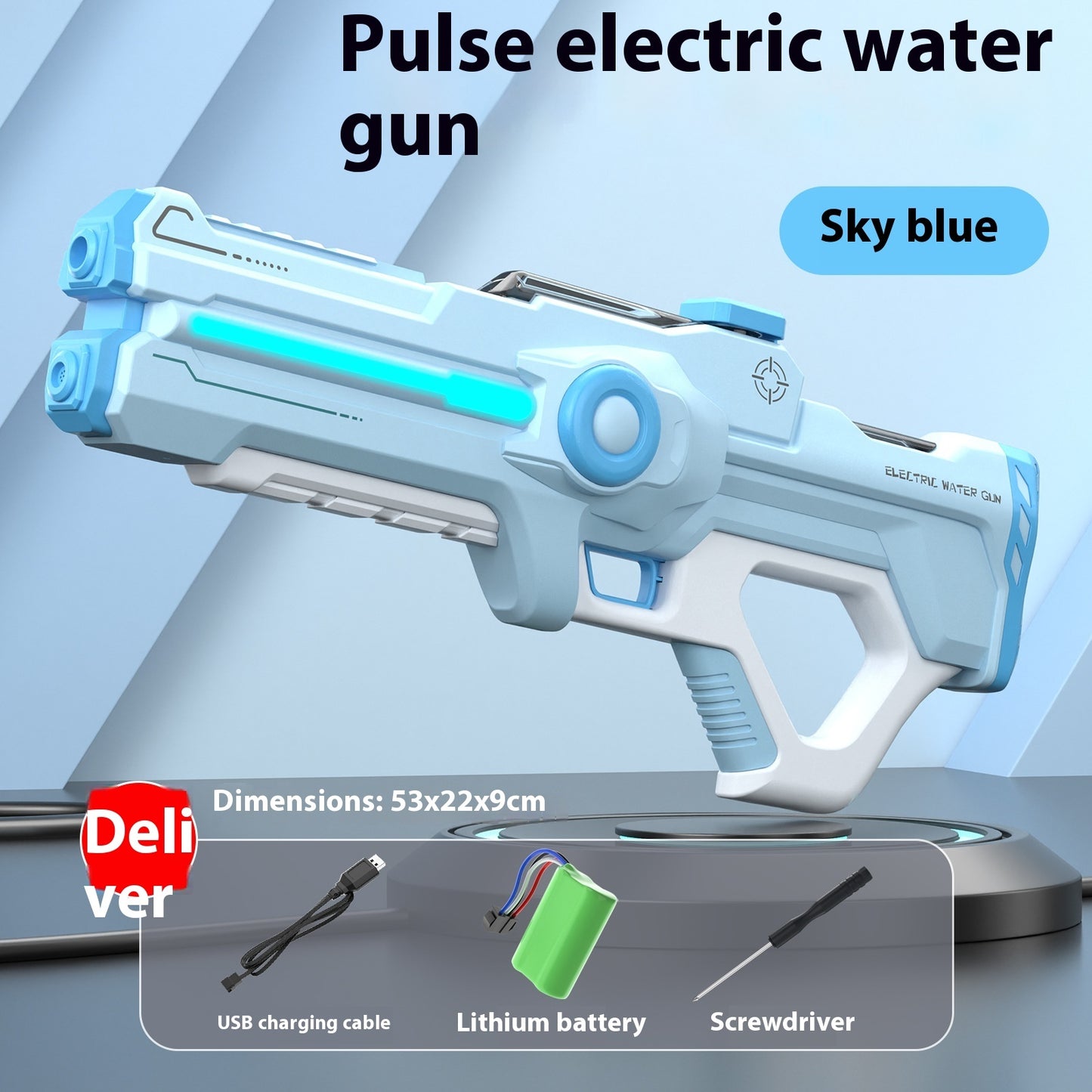 Electric Water Gun Automatic Water Feeding High Voltage Pulse Children Toy Gun