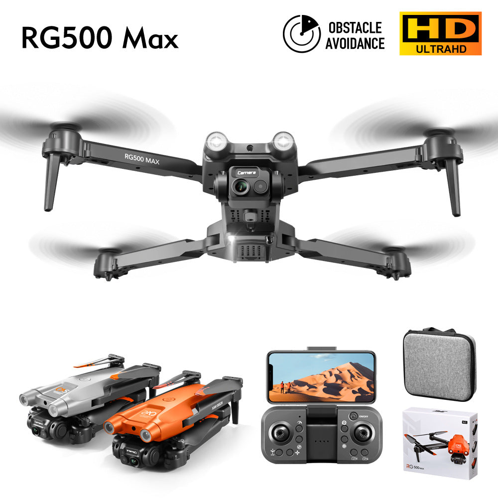 RG500MAX Cross-border UAV HD Aerial Photography Dual Camera Three-side Obstacle Avoidance Optical Flow Positioning Remote Control Aircraft Toy