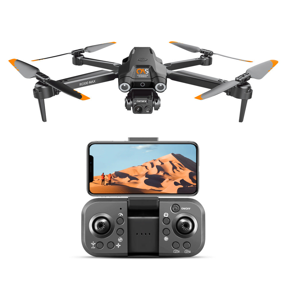 RG500MAX Cross-border UAV HD Aerial Photography Dual Camera Three-side Obstacle Avoidance Optical Flow Positioning Remote Control Aircraft Toy