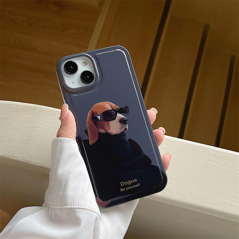 Sunglasses Cool Puppy Suitable For IPhone Mobile Phone Case