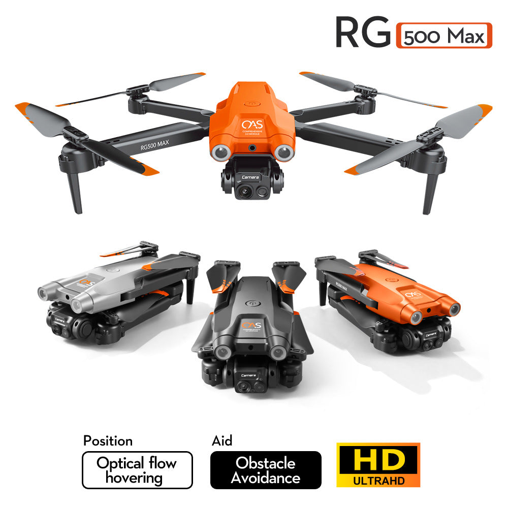 RG500MAX Cross-border UAV HD Aerial Photography Dual Camera Three-side Obstacle Avoidance Optical Flow Positioning Remote Control Aircraft Toy