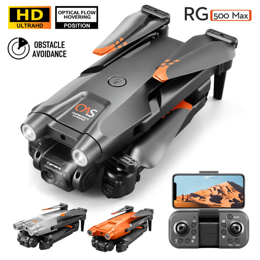 RG500MAX Cross-border UAV HD Aerial Photography Dual Camera Three-side Obstacle Avoidance Optical Flow Positioning Remote Control Aircraft Toy