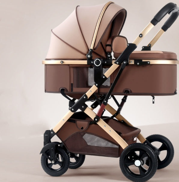 Stroller Folding Shock Absorption Two Way Trolley