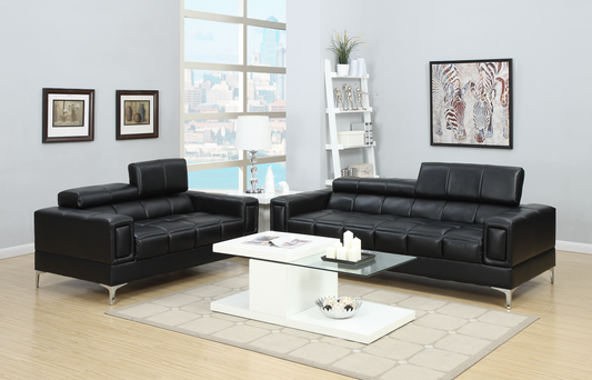 2-PCS SOFA SET in Black