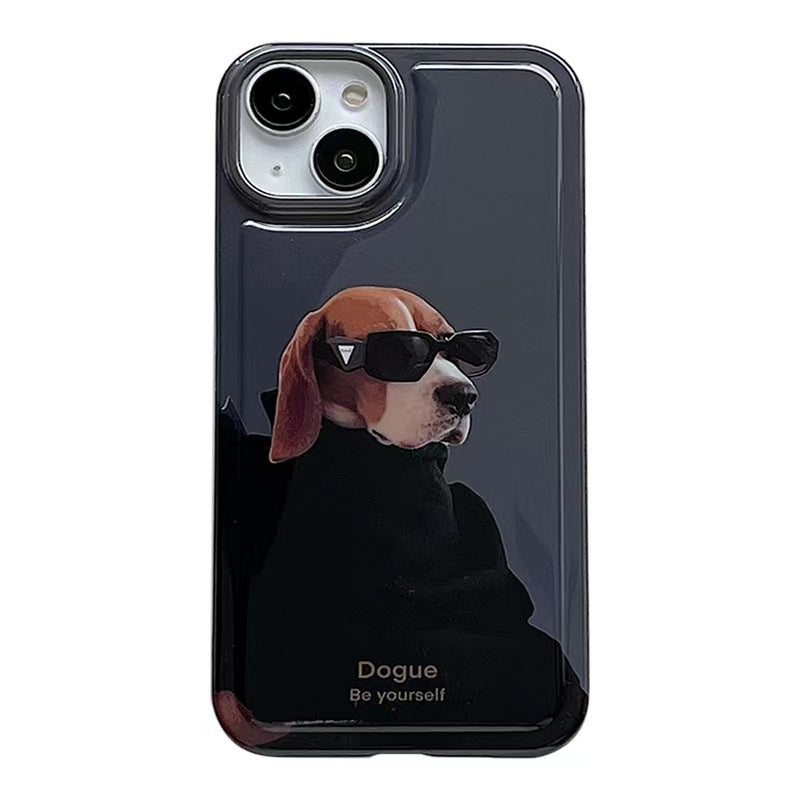 Sunglasses Cool Puppy Suitable For IPhone Mobile Phone Case