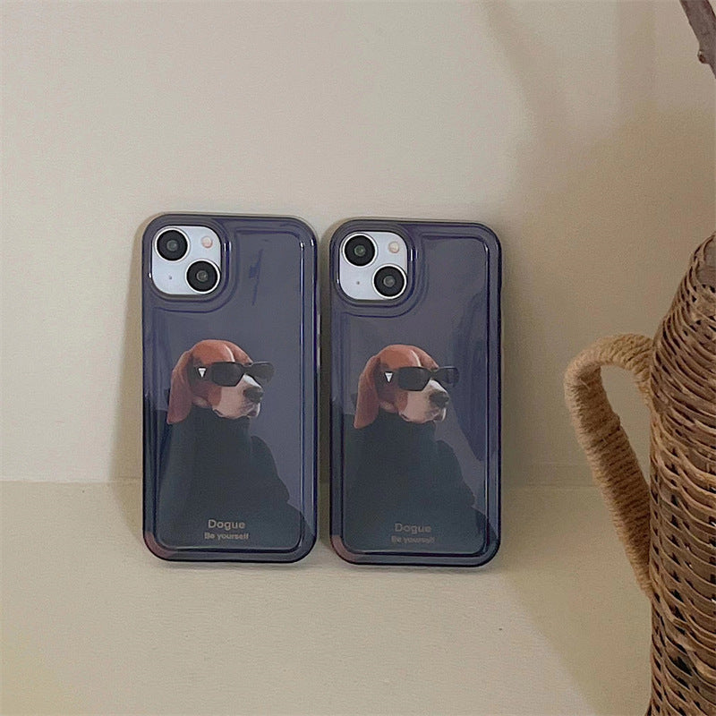 Sunglasses Cool Puppy Suitable For IPhone Mobile Phone Case