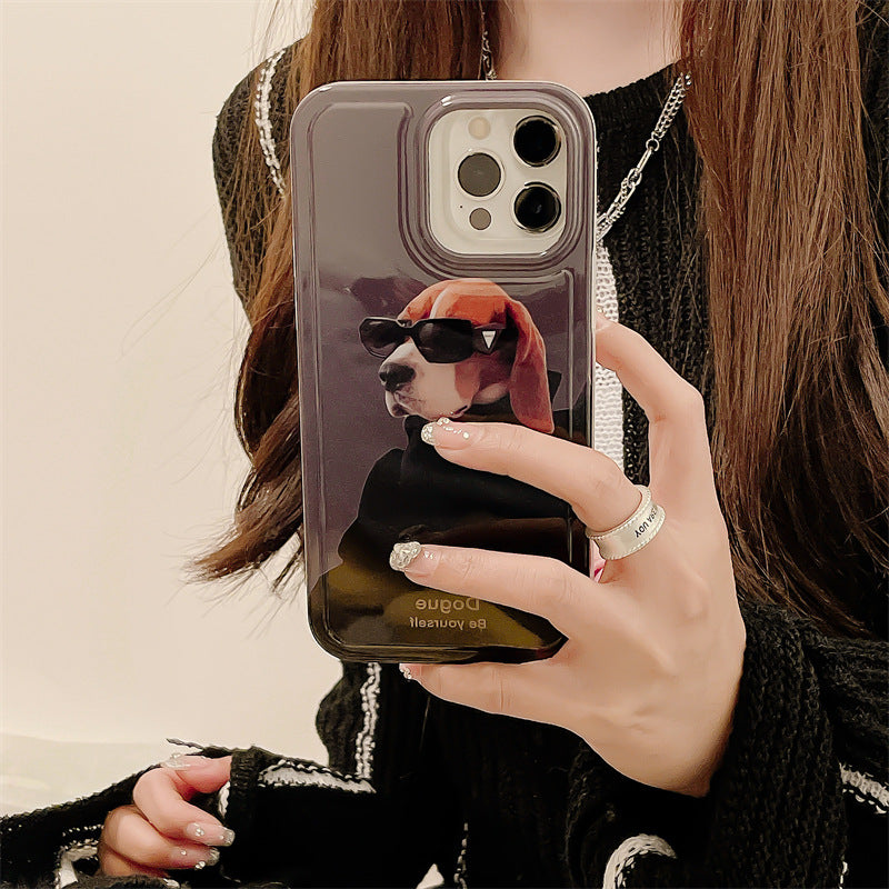 Sunglasses Cool Puppy Suitable For IPhone Mobile Phone Case